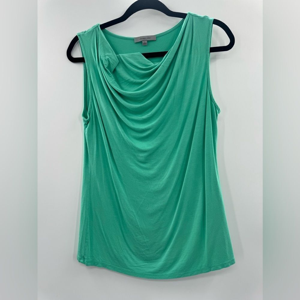 3For$20 Classiques  Entier Green Waterfalll Sleeve Less Top Size Smalll